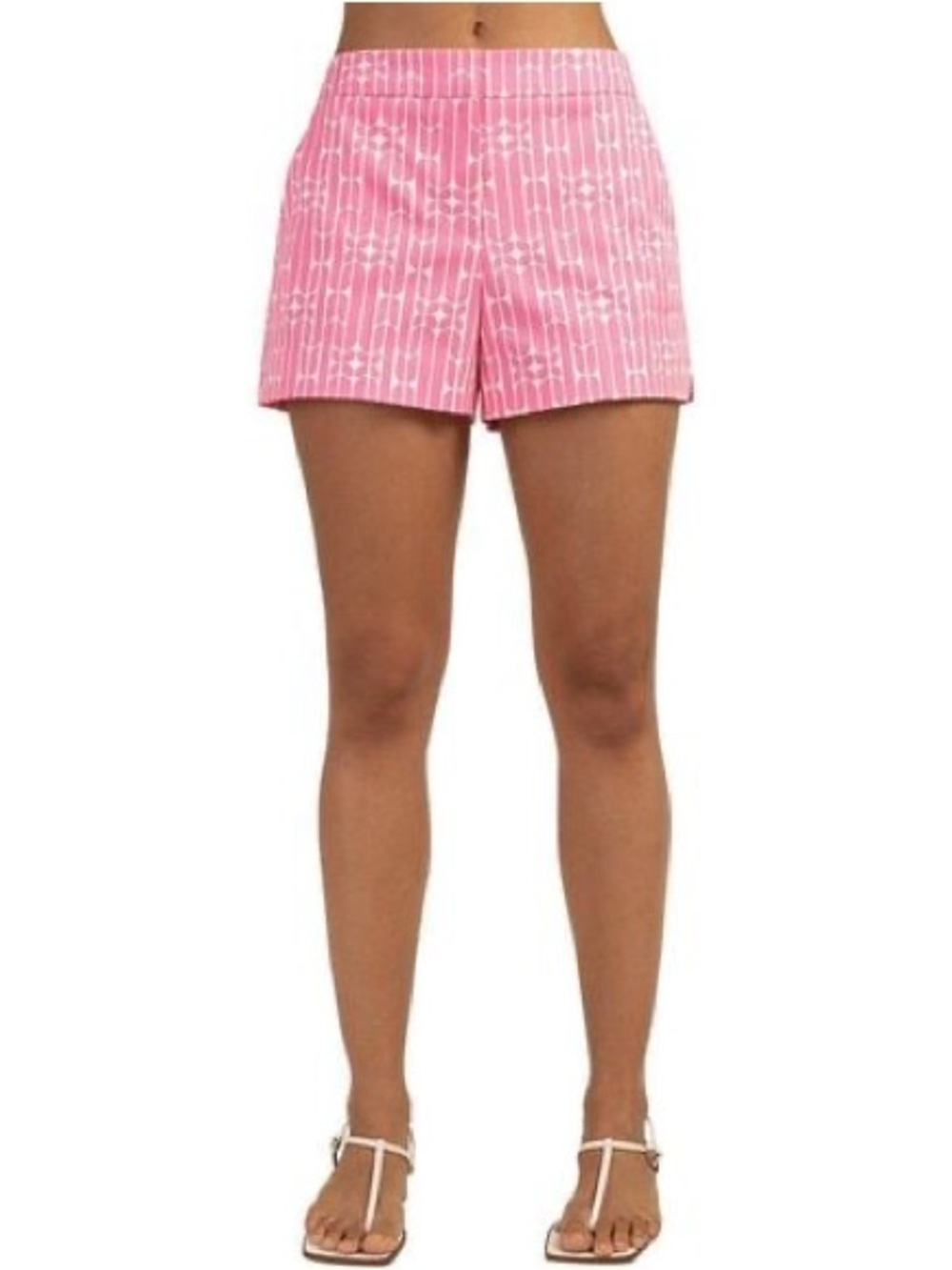 Trina Turk Pink Geometric Print Shorts - Picture 5 of 5